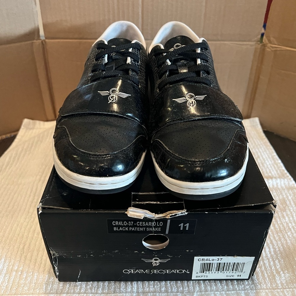 Creative recreation - Black Patent Snake -Lo. Size 11 w/box - Price is firm
